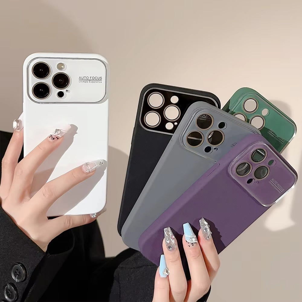 High Quality Apple iPhone Case Compatible, Camera Lens & Screen Protection, Protection Cover with Silicone Lens Film Design