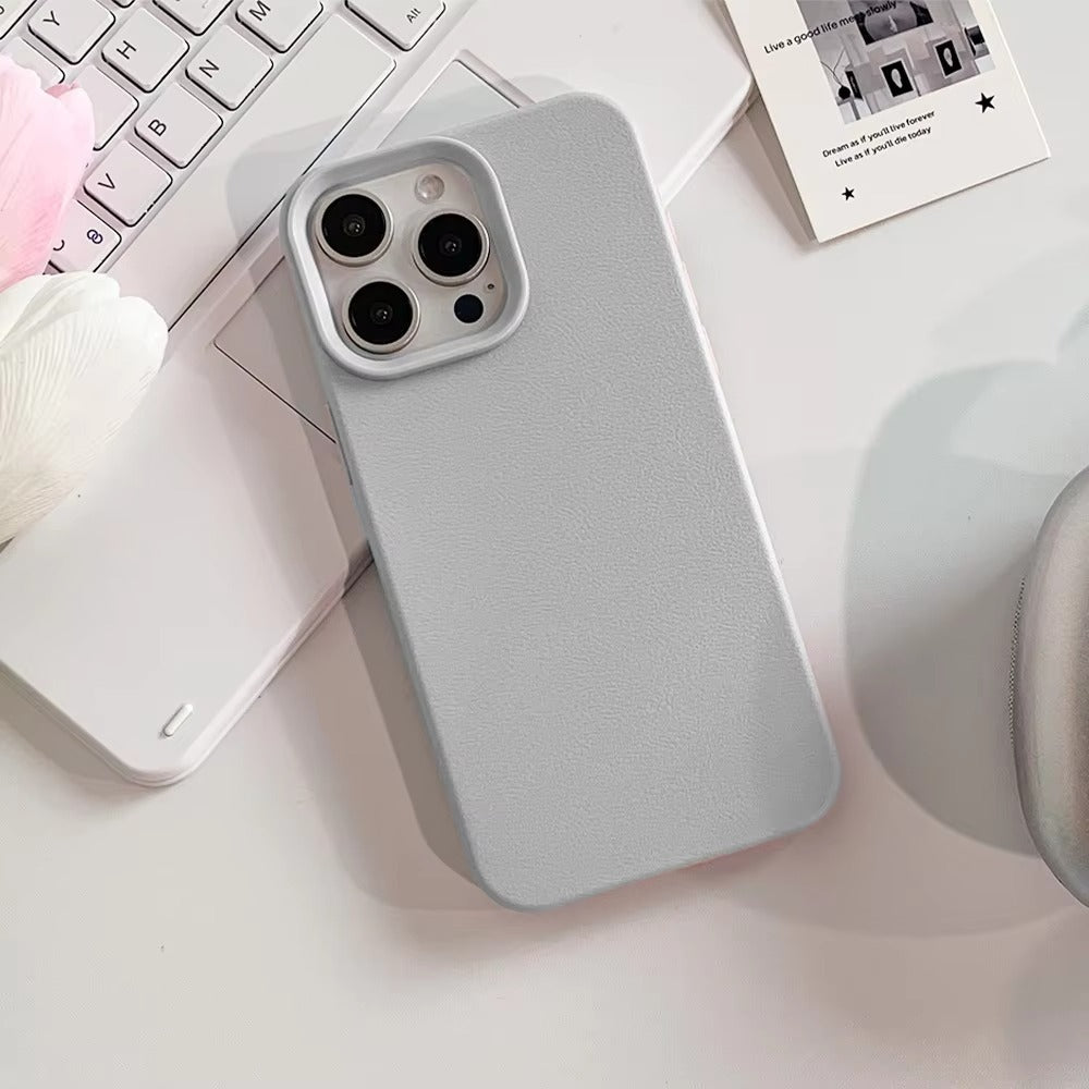 Premium Genuine Leather iPhone Case – 360° Full Protection, Luxury Armor Shell, Stylish & Durable Back Cover Case for iPhone