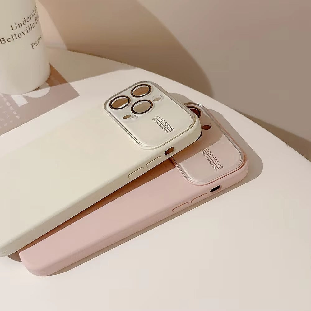 High Quality Apple iPhone Case Compatible, Camera Lens & Screen Protection, Protection Cover with Silicone Lens Film Design