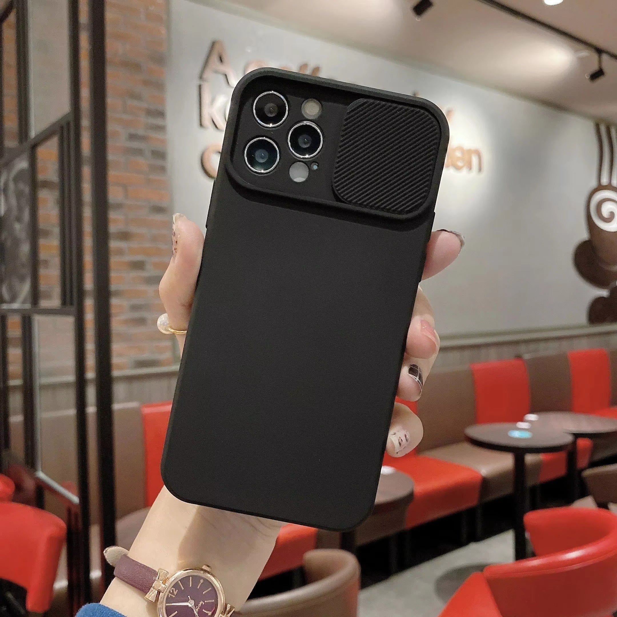 High Quality Apple iPhone Case Ultra Thin Shockproof Magnetic Full All Around Protection Cover with Sliding Camera Armor Back