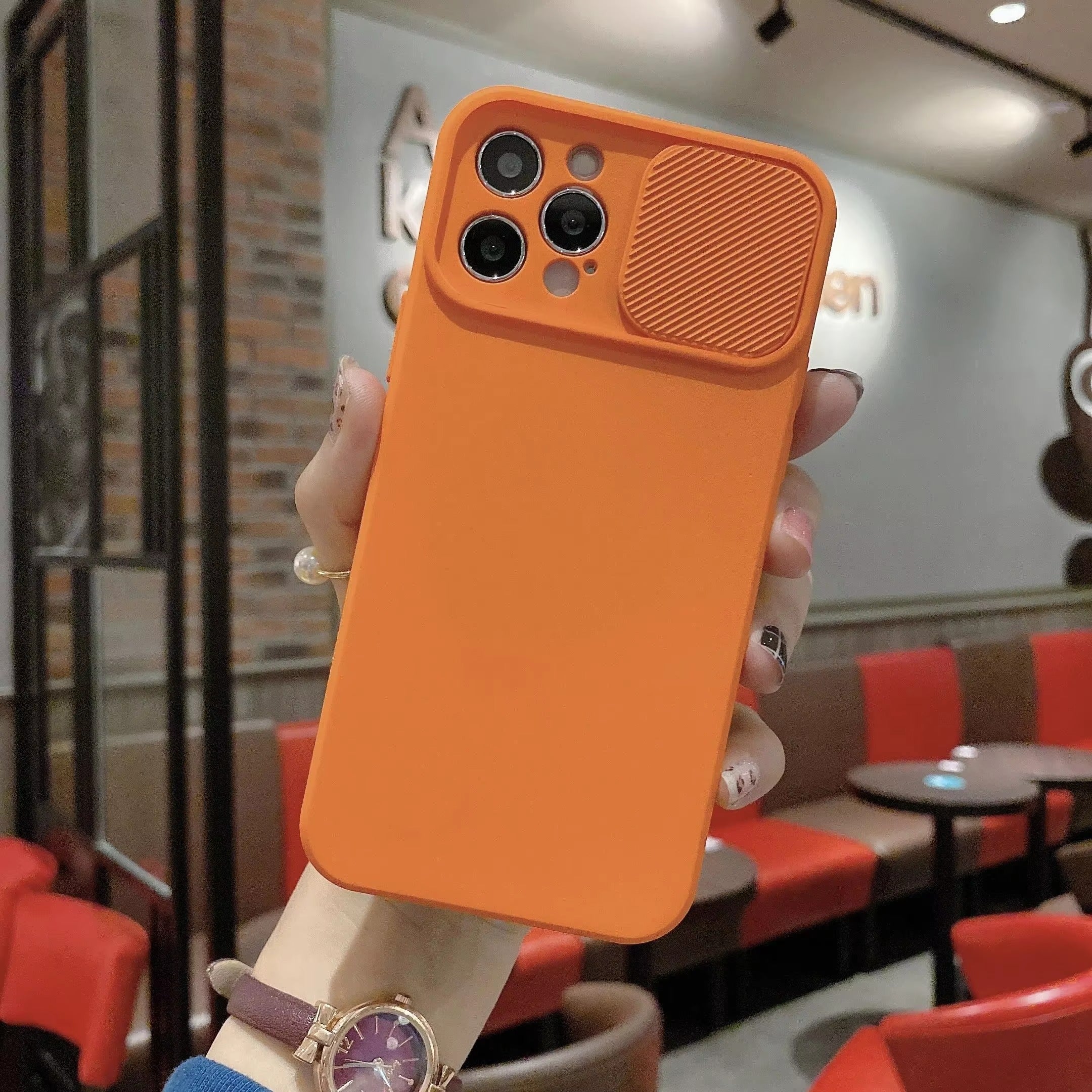 High Quality Apple iPhone Case Ultra Thin Shockproof Magnetic Full All Around Protection Cover with Sliding Camera Armor Back