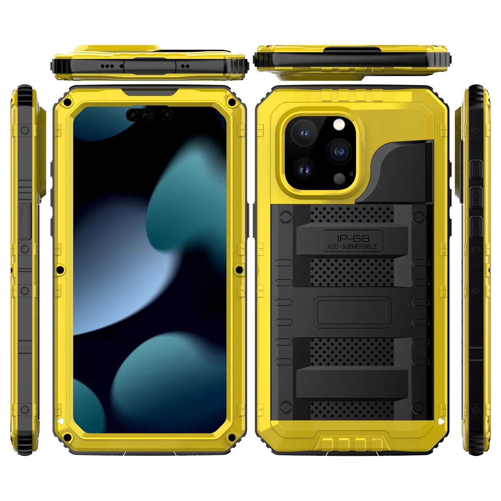 Robust Apple iPhone Case MagSafe Compatible, Camera Lens & Screen Protection, Cover with IP68 Waterproof Armor Design