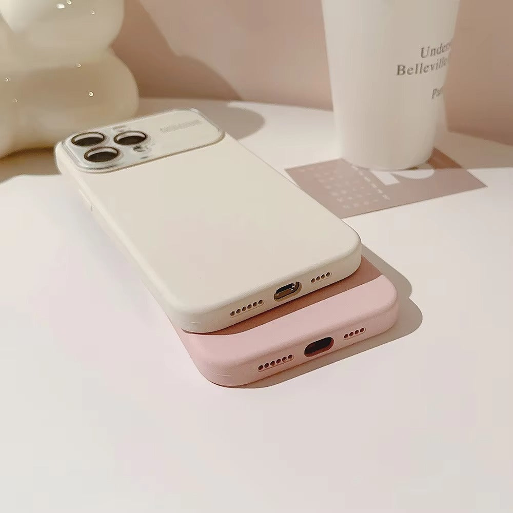 High Quality Apple iPhone Case Compatible, Camera Lens & Screen Protection, Protection Cover with Silicone Lens Film Design