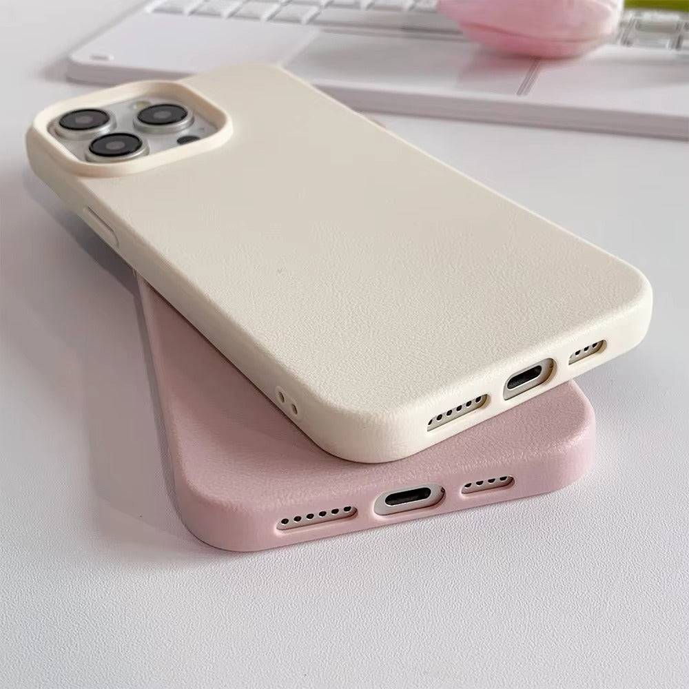 Premium Genuine Leather iPhone Case – 360° Full Protection, Luxury Armor Shell, Stylish & Durable Back Cover Case for iPhone