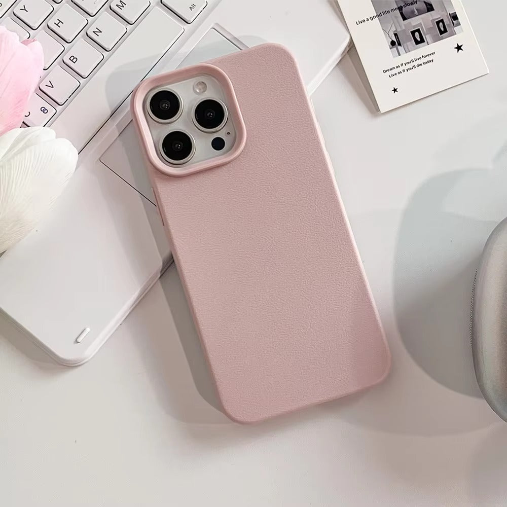 Premium Genuine Leather iPhone Case – 360° Full Protection, Luxury Armor Shell, Stylish & Durable Back Cover Case for iPhone