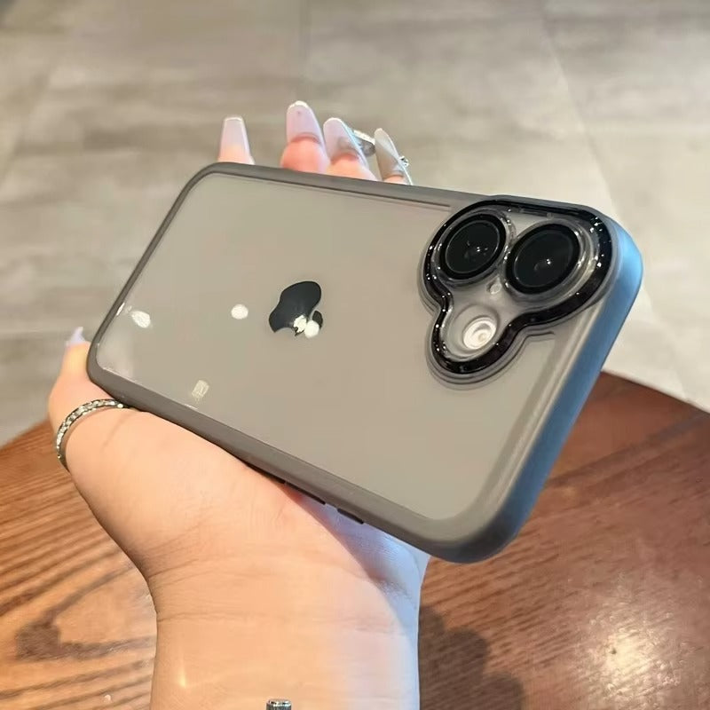 Luxury Apple iPhone Case MagSafe Compatible, Camera Lens & Screen Protection,  Cover with Matte Clear Hard PC Shell