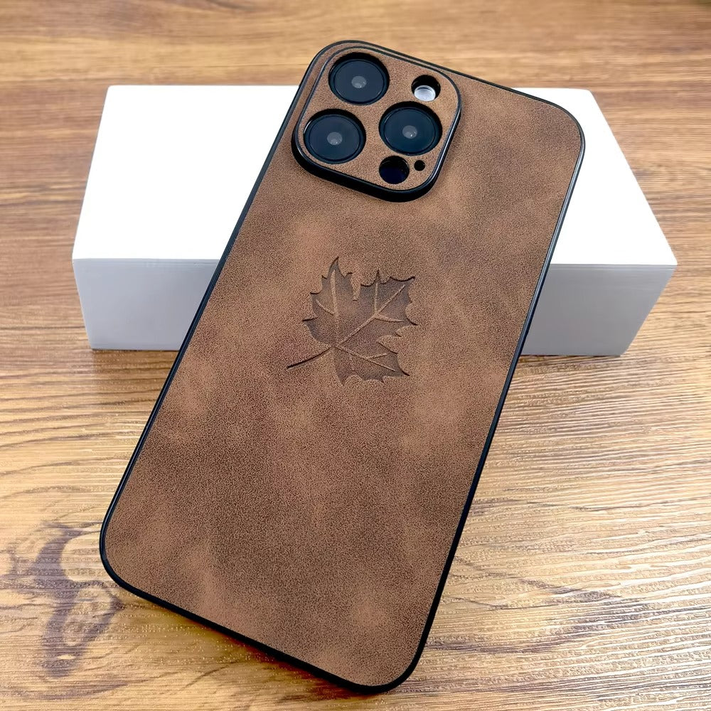 Premium Leather Retro iPhone Case – Comfortable Grip, Full Cover Protection, Stylish & Durable Design | Case for iPhone