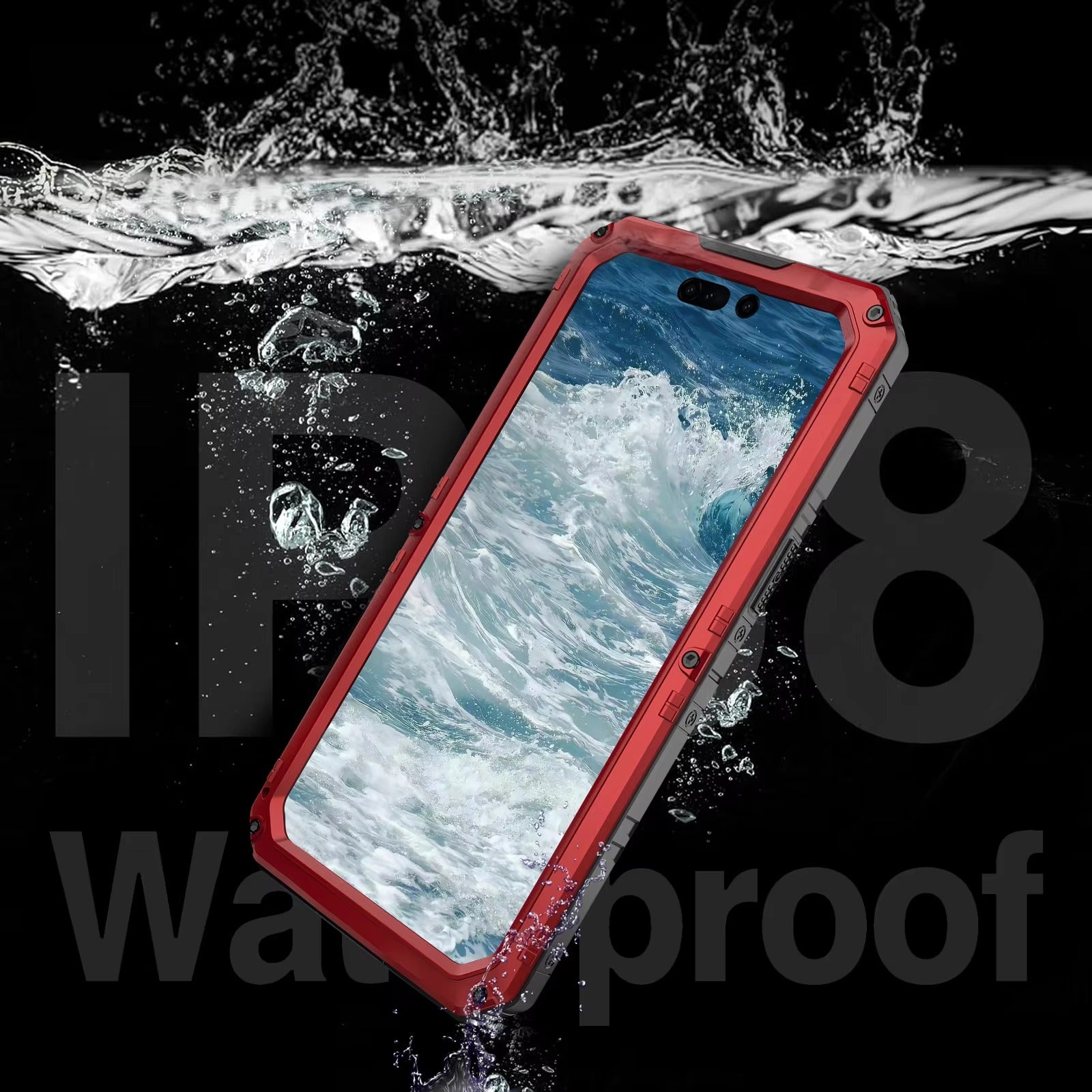 Robust Apple iPhone Case MagSafe Compatible, Camera Lens & Screen Protection, Cover with IP68 Waterproof Armor Design