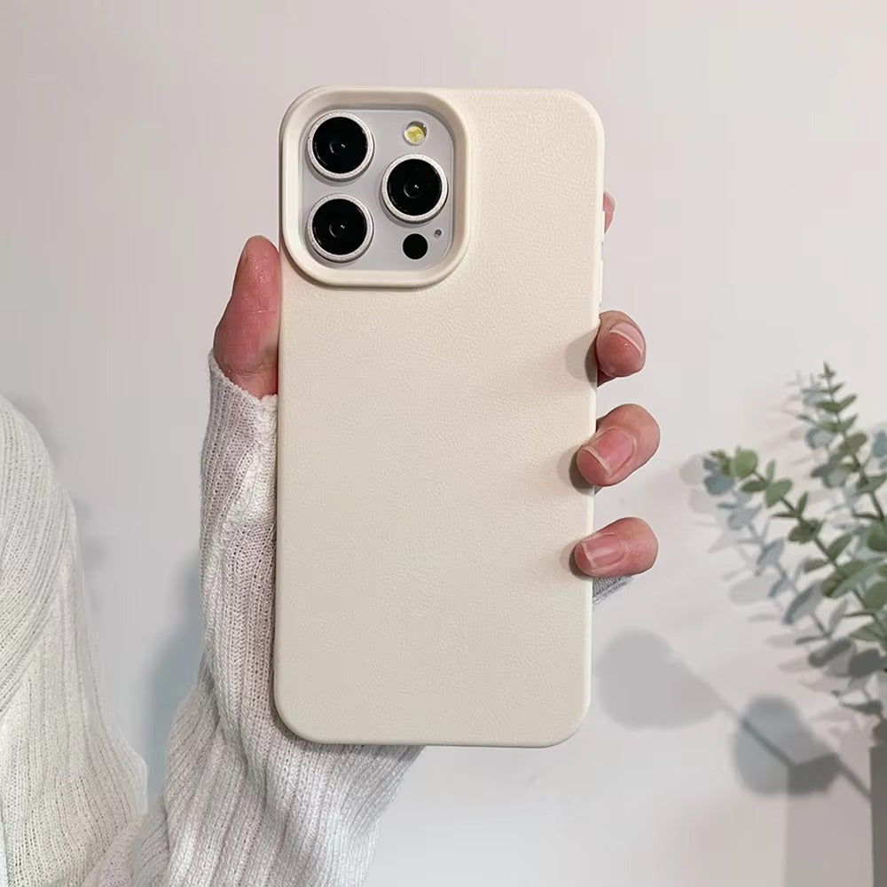 Premium Genuine Leather iPhone Case – 360° Full Protection, Luxury Armor Shell, Stylish & Durable Back Cover Case for iPhone