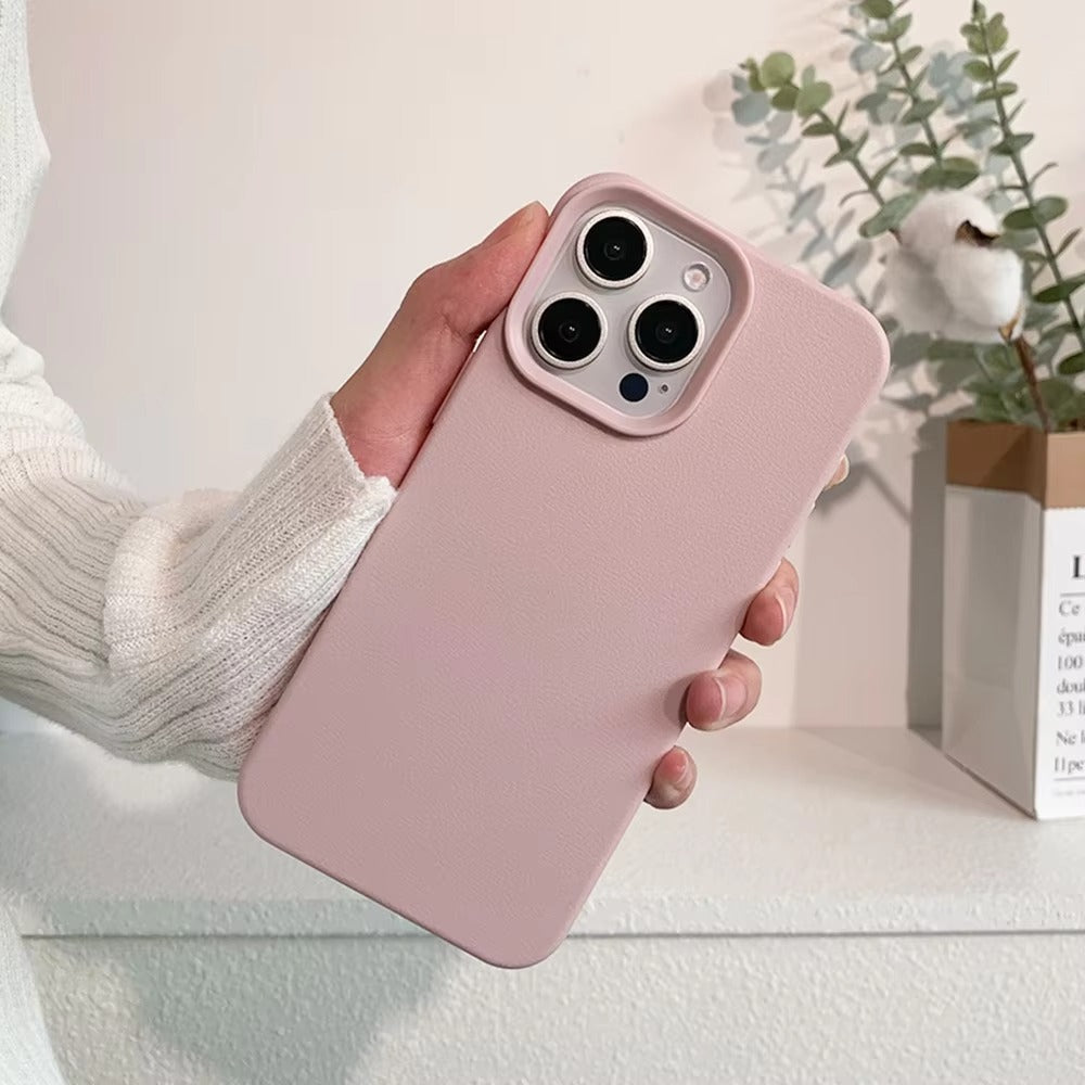 Premium Genuine Leather iPhone Case – 360° Full Protection, Luxury Armor Shell, Stylish & Durable Back Cover Case for iPhone