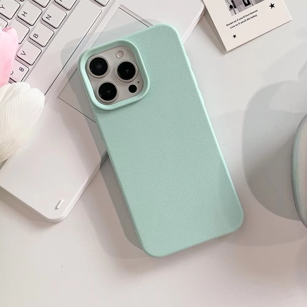 Premium Genuine Leather iPhone Case – 360° Full Protection, Luxury Armor Shell, Stylish & Durable Back Cover Case for iPhone