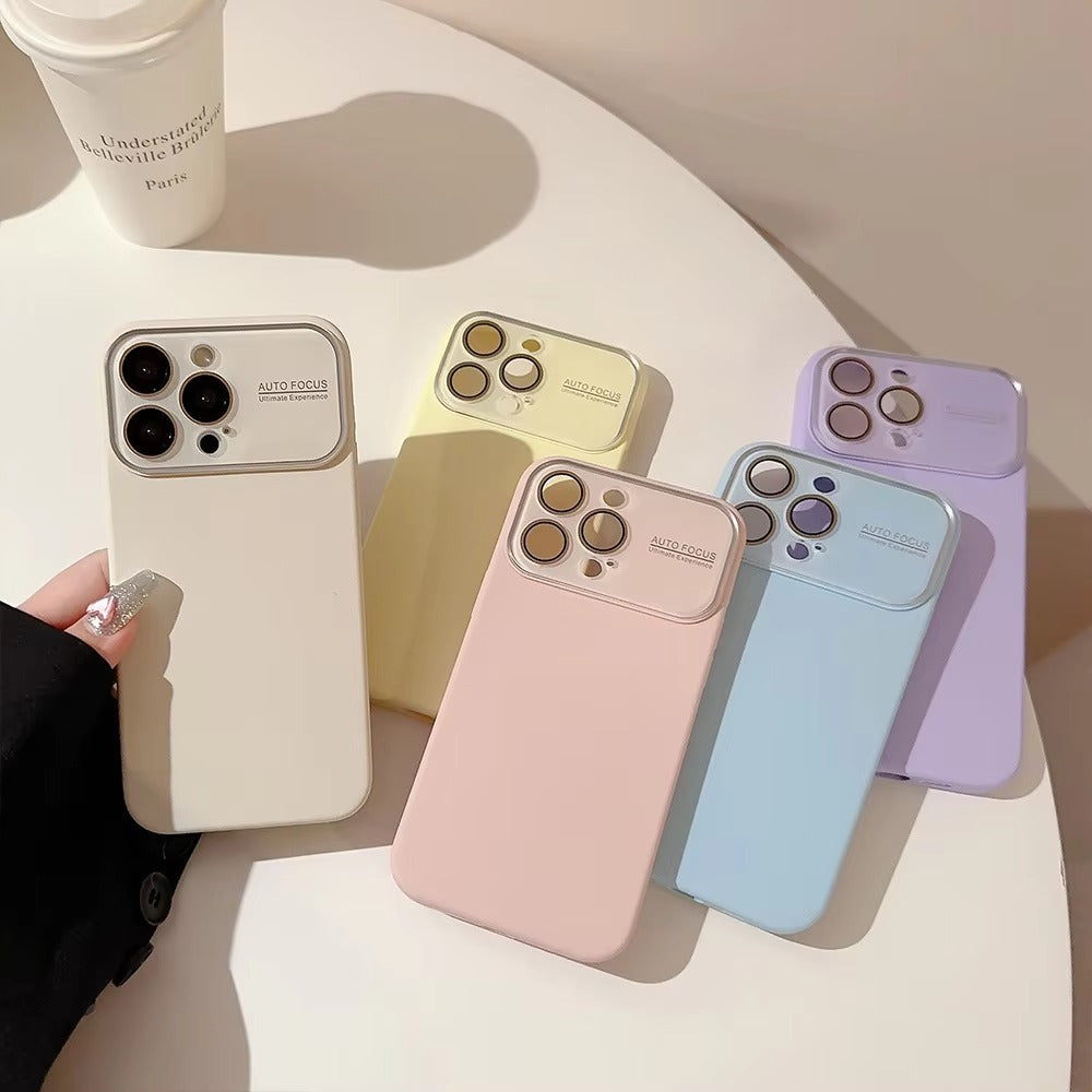 High Quality Apple iPhone Case Compatible, Camera Lens & Screen Protection, Protection Cover with Silicone Lens Film Design