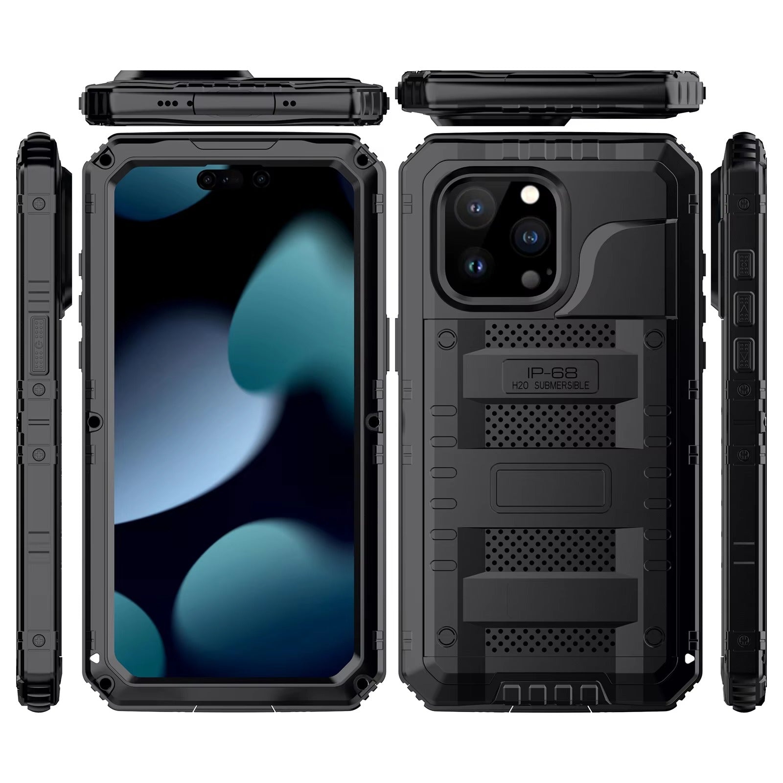 Robust Apple iPhone Case MagSafe Compatible, Camera Lens & Screen Protection, Cover with IP68 Waterproof Armor Design