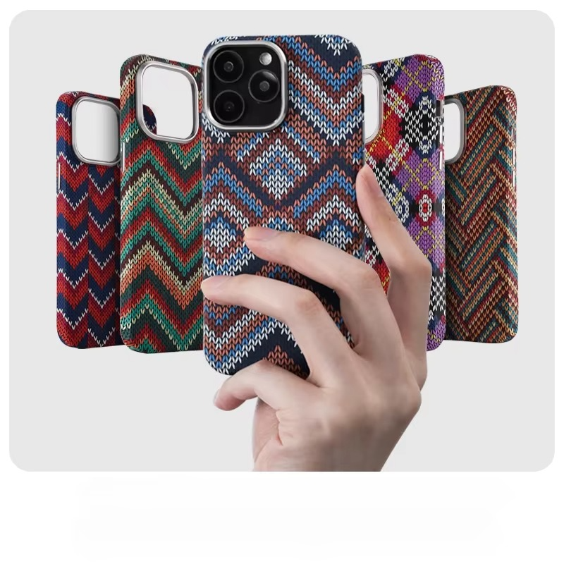 Premium Apple iPhone Case, MagSafe Compatible, Camera Lens and Screen Protection, Ultra Thin, Shockproof, Magnetic, Full All Around Protection, Nordic Sweater Hard Cover