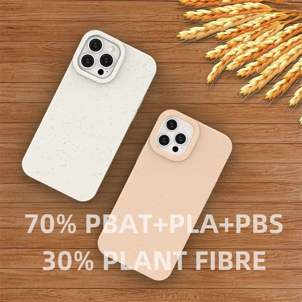 Premium Apple iPhone Case, MagSafe Compatible, Camera Lens and Screen Protection, Ultra Thin, Shockproof, Magnetic, Full All Around Protection, Biodegradable Wheat Straw Cover