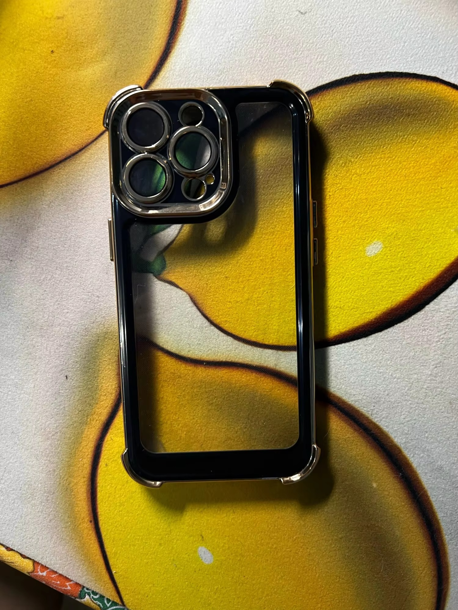 Luxury Plating Shockproof iPhone Case - Silicone Cover with Airbag Protection, Durable & Stylish Design | Case for iPhone