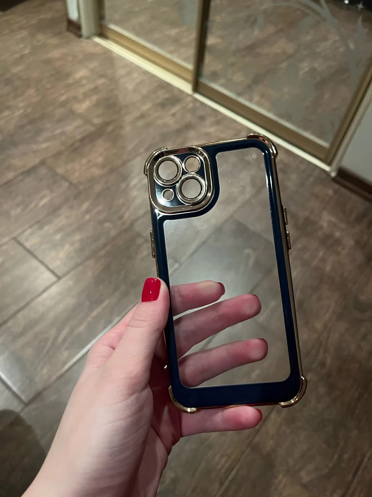 Luxury Plating Shockproof iPhone Case - Silicone Cover with Airbag Protection, Durable & Stylish Design | Case for iPhone