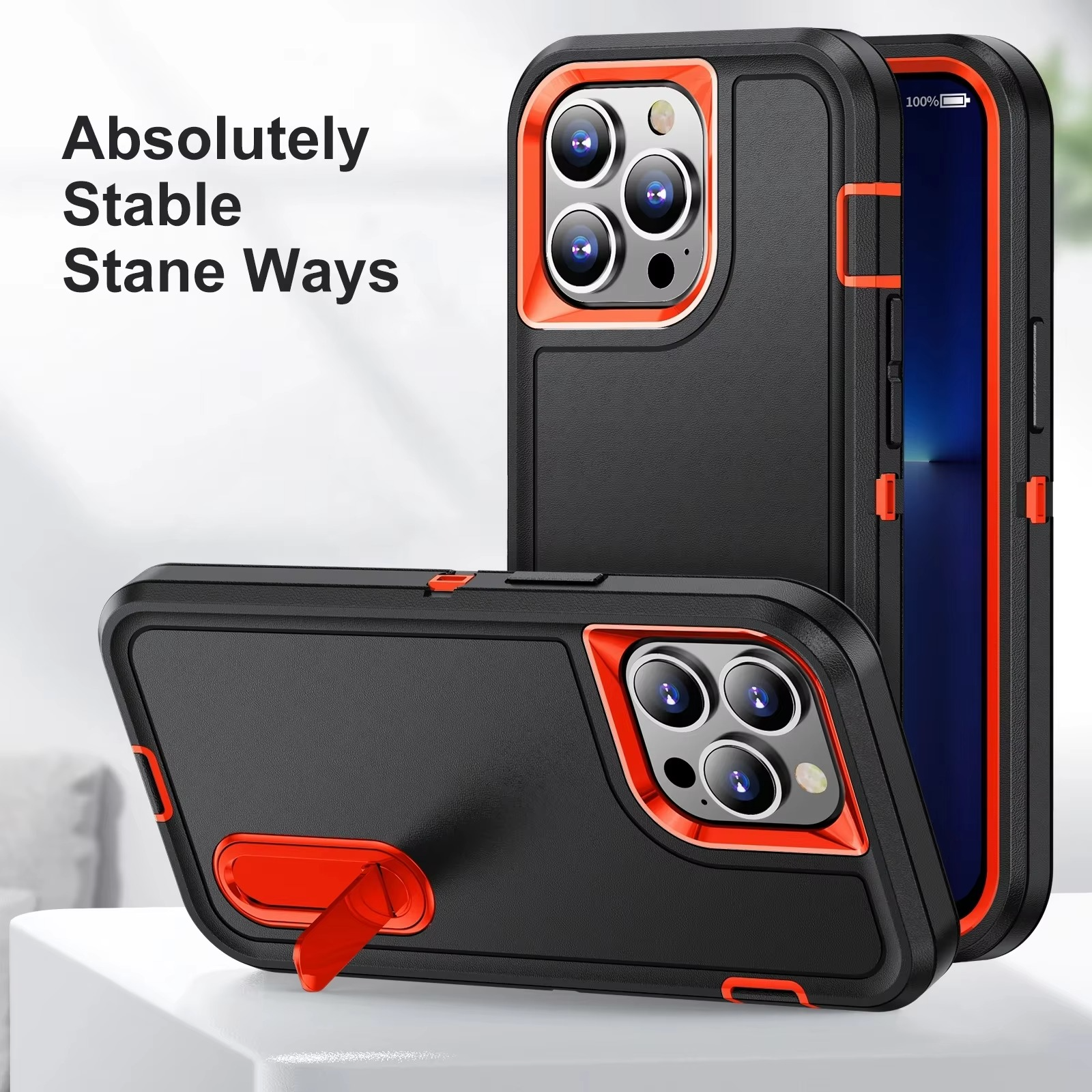 Luxury Apple iPhone Case, MagSafe Compatible, Camera Lens and Screen Protection, Ultra Thin, Shockproof, Magnetic, Full All Around Protection, Dustproof Armor Stand Cover
