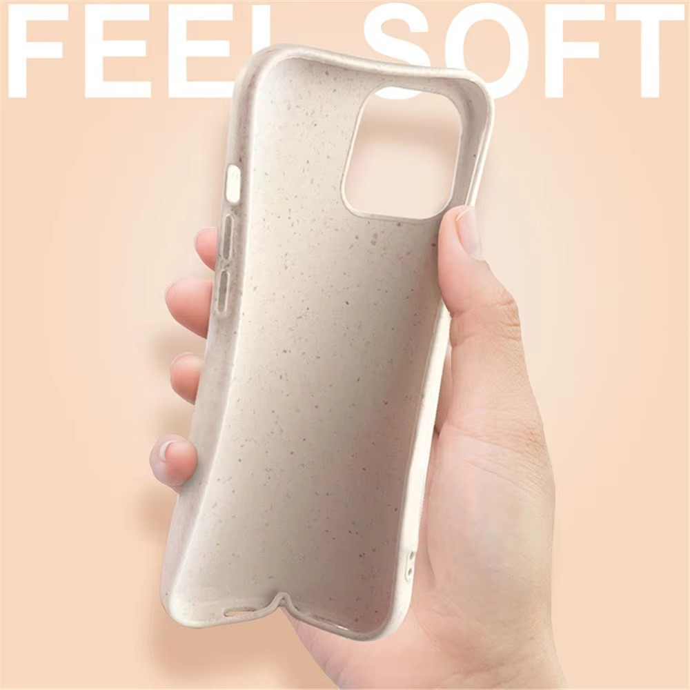 Premium Apple iPhone Case, MagSafe Compatible, Camera Lens and Screen Protection, Ultra Thin, Shockproof, Magnetic, Full All Around Protection, Eco Wheat Silicone Cover