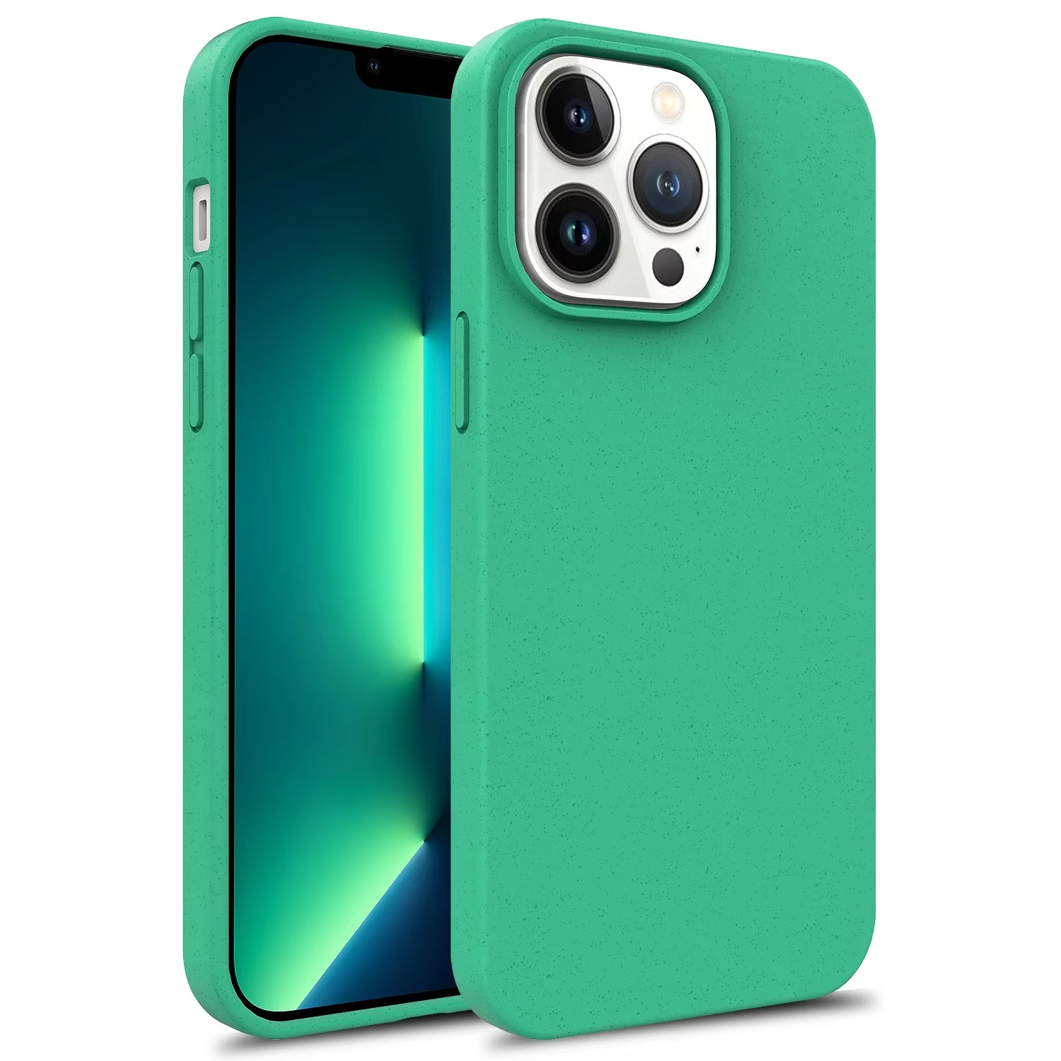 Premium Apple iPhone Case, MagSafe Compatible, Camera Lens and Screen Protection, Ultra Thin, Shockproof, Magnetic, Full All Around Protection, Eco Wheat Silicone Cover