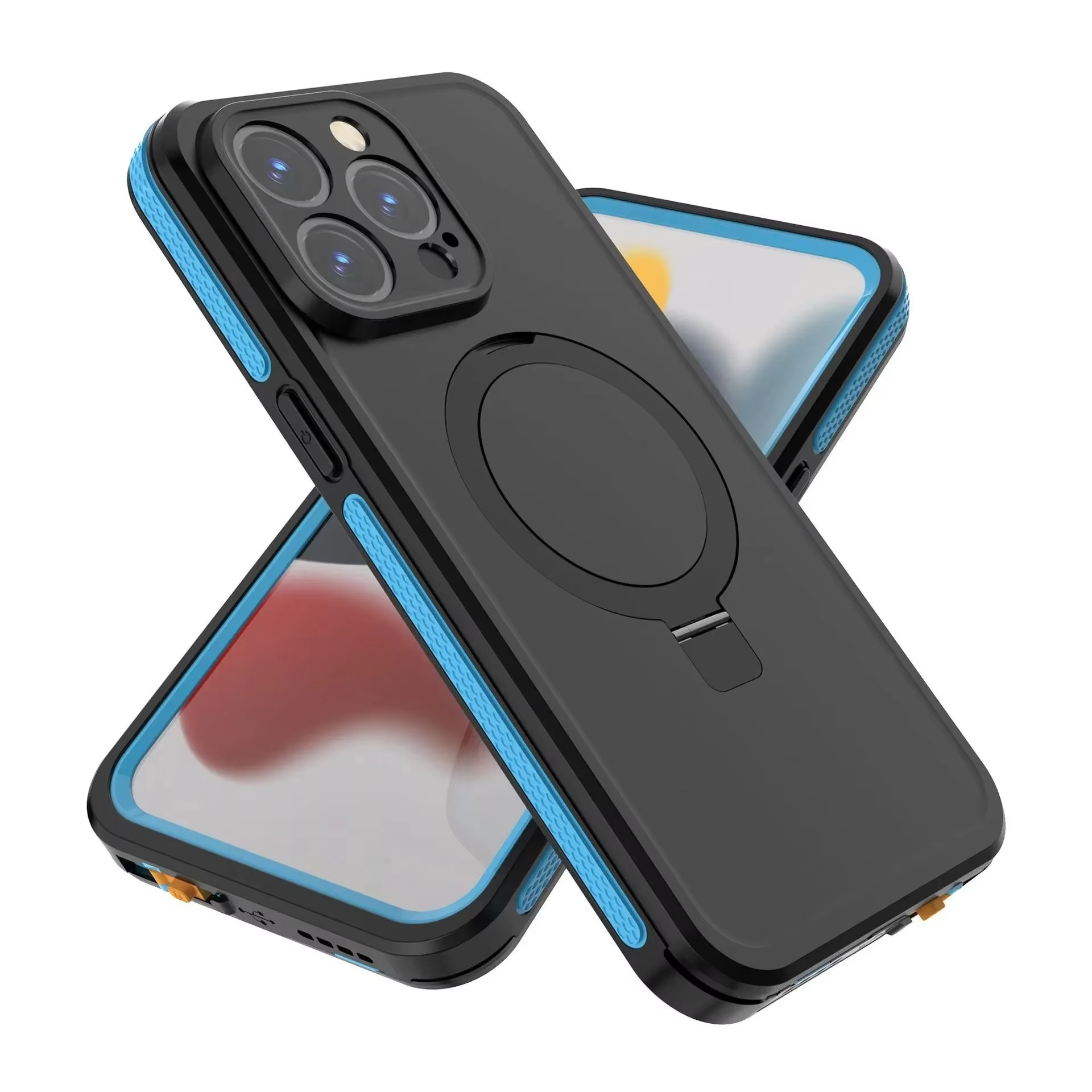 Robust Apple iPhone Case, MagSafe Compatible, Camera Lens and Screen Protection, Ultra Thin, Shockproof, Magnetic, Full All Around Protection, IP68 Waterproof Sports Cover