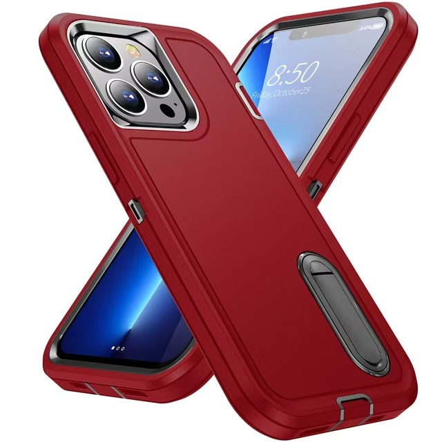 Luxury Apple iPhone Case, MagSafe Compatible, Camera Lens and Screen Protection, Ultra Thin, Shockproof, Magnetic, Full All Around Protection, Dustproof Armor Stand Cover