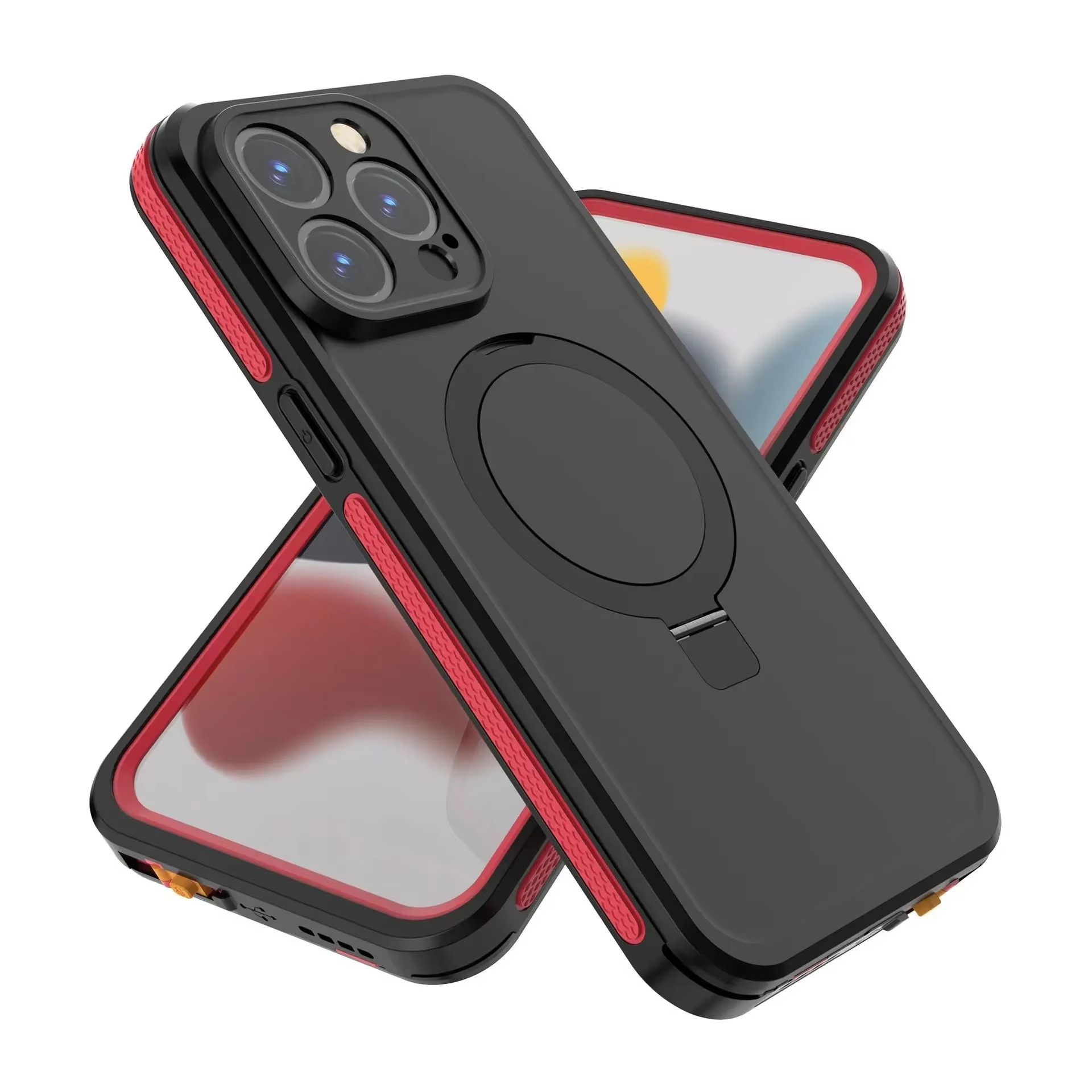 Robust Apple iPhone Case, MagSafe Compatible, Camera Lens and Screen Protection, Ultra Thin, Shockproof, Magnetic, Full All Around Protection, IP68 Waterproof Sports Cover