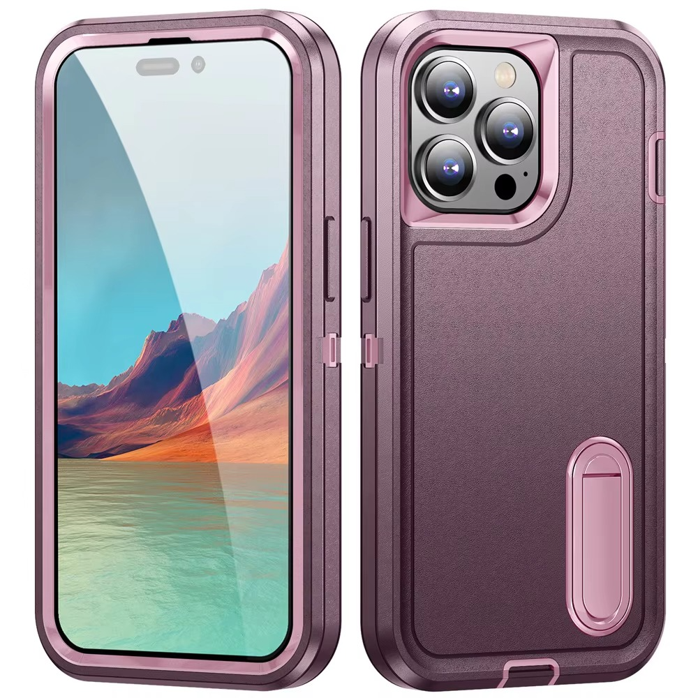 Luxury Apple iPhone Case, MagSafe Compatible, Camera Lens and Screen Protection, Ultra Thin, Shockproof, Magnetic, Full All Around Protection, Dustproof Armor Stand Cover