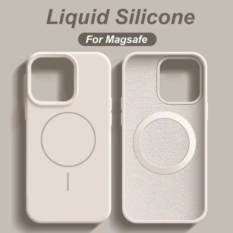 Luxury Apple iPhone Case, MagSafe Compatible, Camera Lens and Screen Protection, Ultra Thin, Shockproof, Magnetic, Full All Around Protection, Smooth Ring Silicone Cover