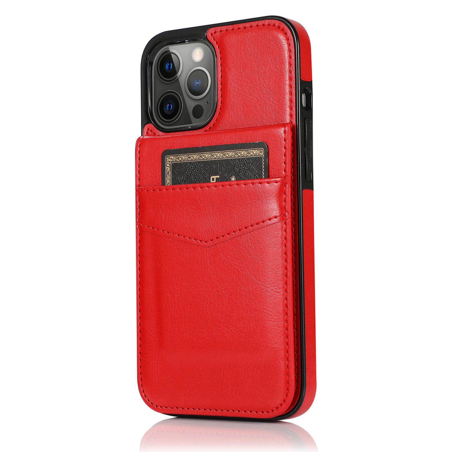 Luxury Flip Leather Wallet iPhone Case – Credit Card Holder, Kickstand, Premium & Durable Protection | Case for iPhone