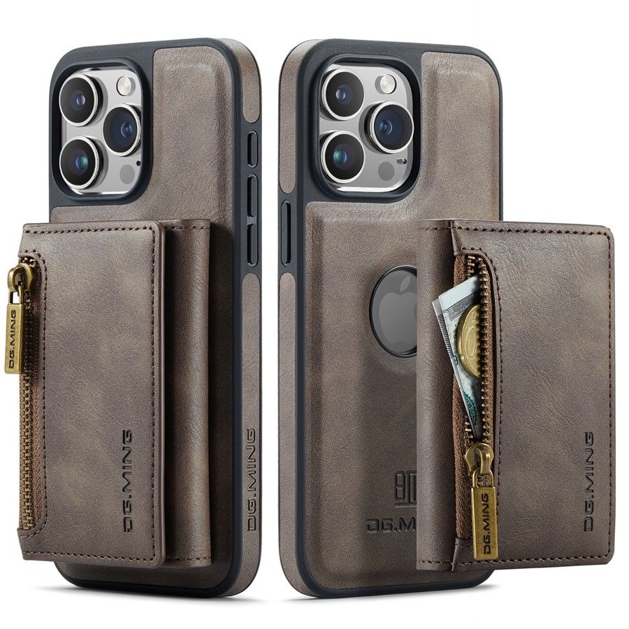 RFID Magnetic Detachable Leather Wallet iPhone Case – Stand Function, Secure Card Holder Premium Protection for iPhone Models