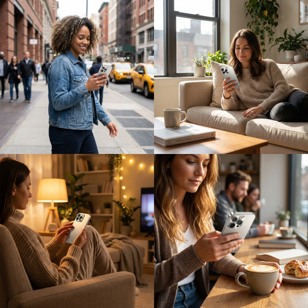 Luxury Shockproof Magnetic iPhone Case - Slim Aluminum Frame with Full Lens Protection, Wireless Charging Compatible, Durable Metal Cover Design