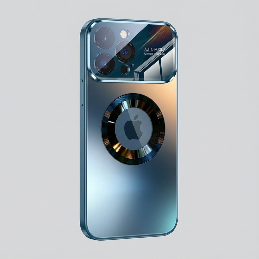 Luxury Glass MagSafe iPhone Case - Magnetic Wireless Charging, Camera Lens Protection, Shockproof Design | Case for iPhone