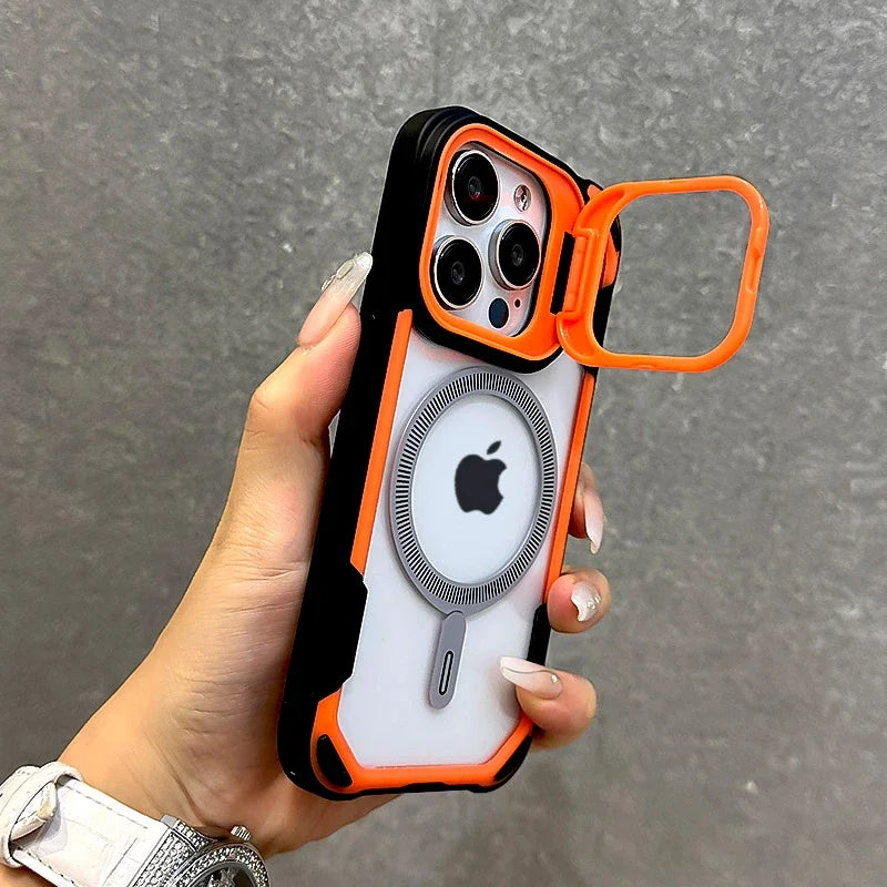 Luxury Armor iPhone Case- Transparent MagSafe Cover, Wireless Charging Compatible Durable & Protective Design Case for iPhone