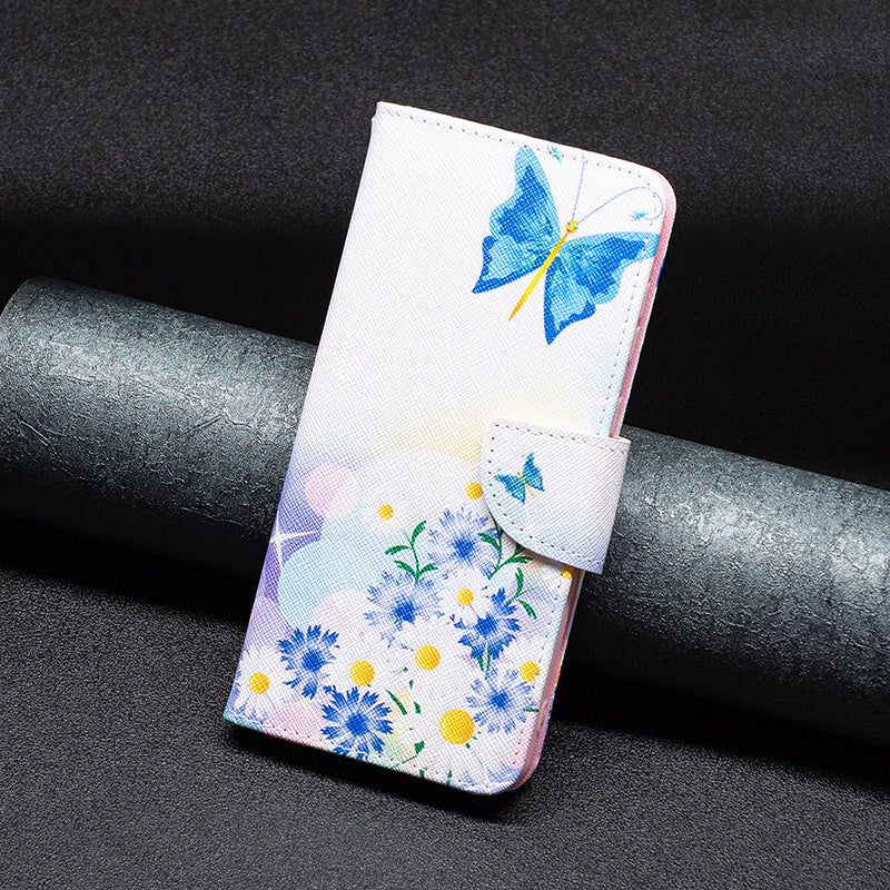 Premium Leather Flip Wallet Case - Magnetic Plum Blossom Phone Cover with Card Holder, Stand Function, and Secure Closure