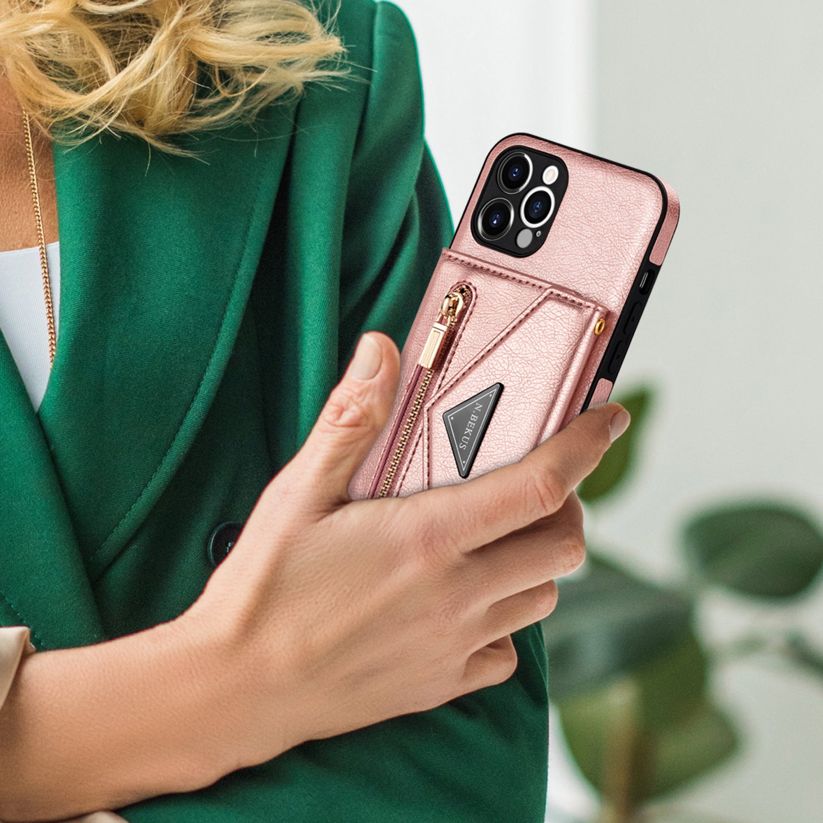 Zipper Wallet Crossbody Leather iPhone Case – Card Holder, Lanyard Strap, Secure Storage Stylish Protection for iPhone Models