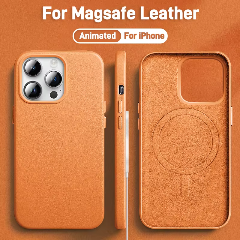 Premium Genuine Leather iPhone Case – 360° Full Protection, Luxury Armor Shell, Stylish & Durable Back Cover Case for iPhone
