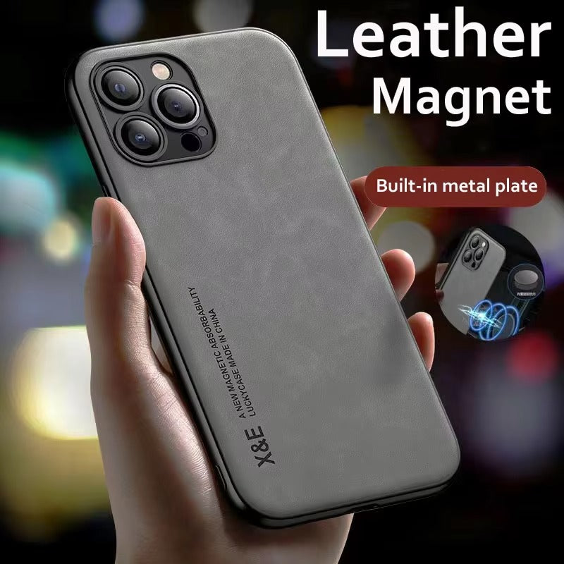 Luxury Magnetic Leather MagSafe iPhone Case – Wireless Charging,  Shockproof & Stylish Protection | Case for iPhone