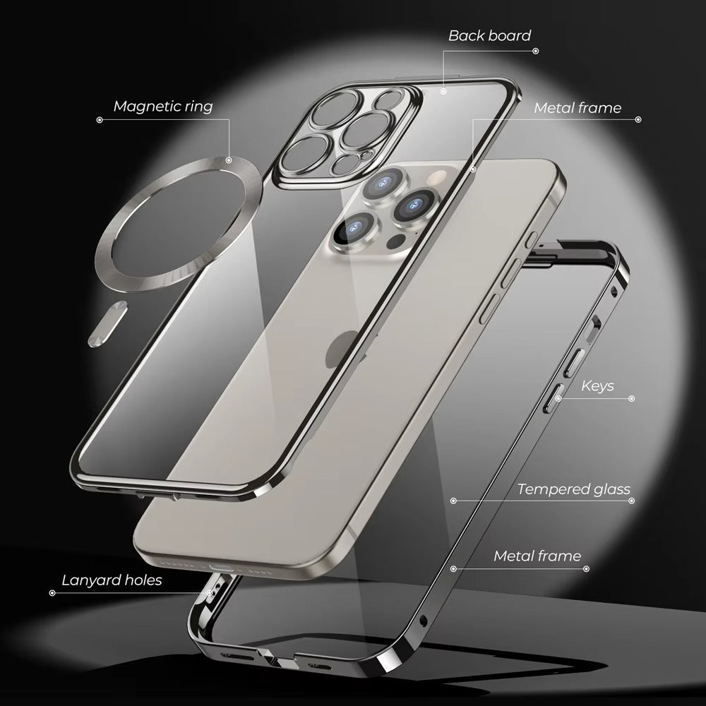 Robust Apple iPhone Case MagSafe Compatible, Camera Lens & Screen Protection,  Cover with 10FT Military Glass Shield