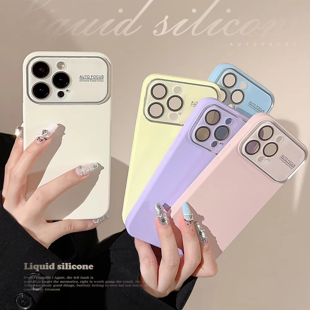 High Quality Apple iPhone Case Compatible, Camera Lens & Screen Protection, Protection Cover with Silicone Lens Film Design