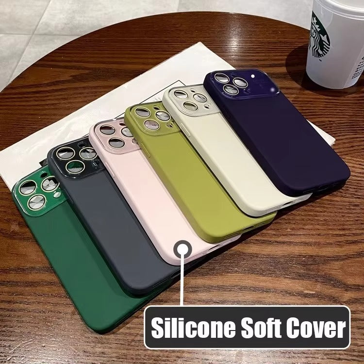 Luxury Apple iPhone Case MagSafe Compatible, Camera Lens & Screen Protection Cover with Silicone Matte Soft Finish