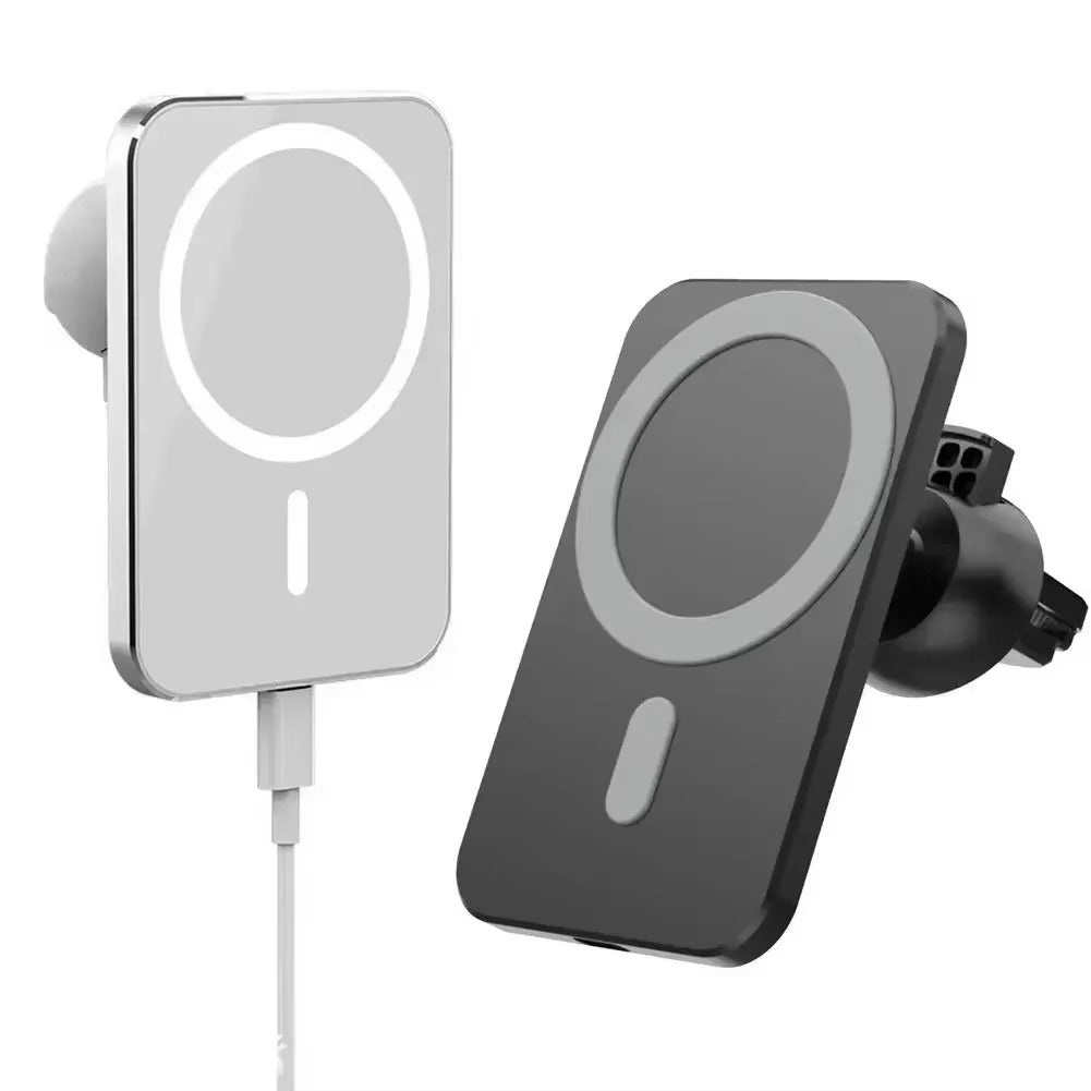 Premium 30W Magnetic Wireless Car Charger – Fast Charging Phone Mount for Air Vent, MagSafe Compatible, Auto-Align, 360° Adjustable Holder