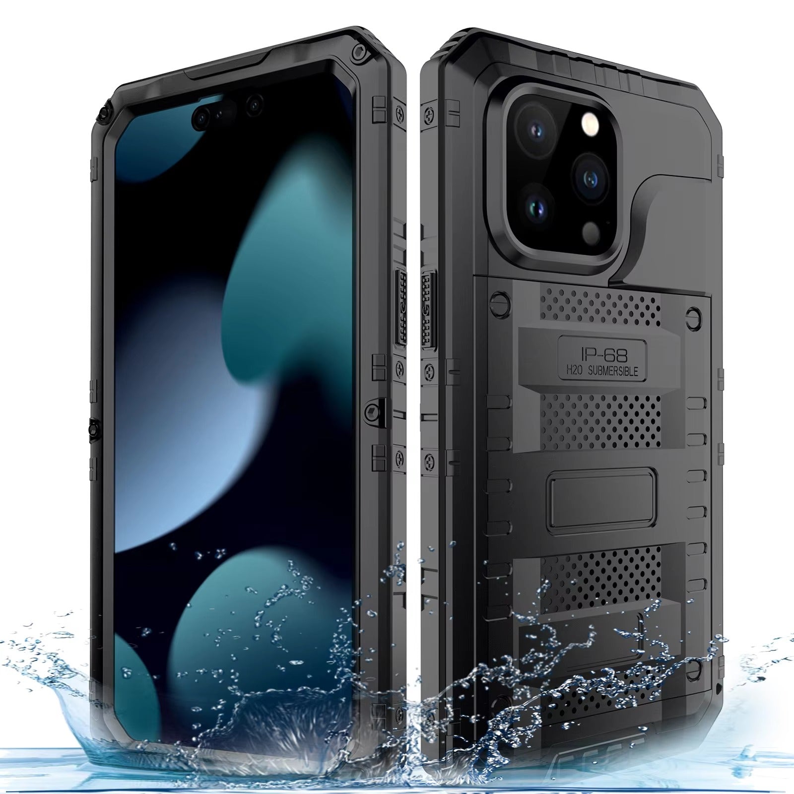 Robust Apple iPhone Case MagSafe Compatible, Camera Lens & Screen Protection, Cover with IP68 Waterproof Armor Design