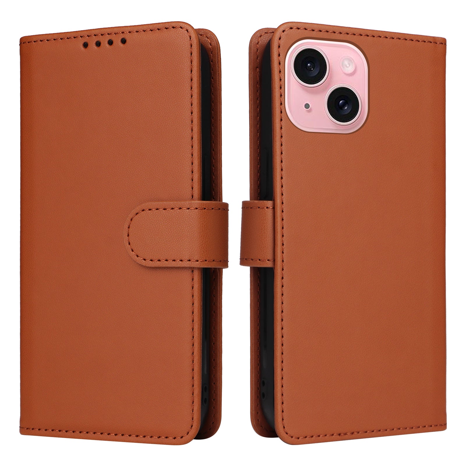 Luxuriöse, abnehmbare 2-in-1-Brieftaschenhülle für das iPhone – magnetische Lederhülle, Kartenhalter, Ständer, sicherer Verschluss, stilvoller und langlebiger Schutz