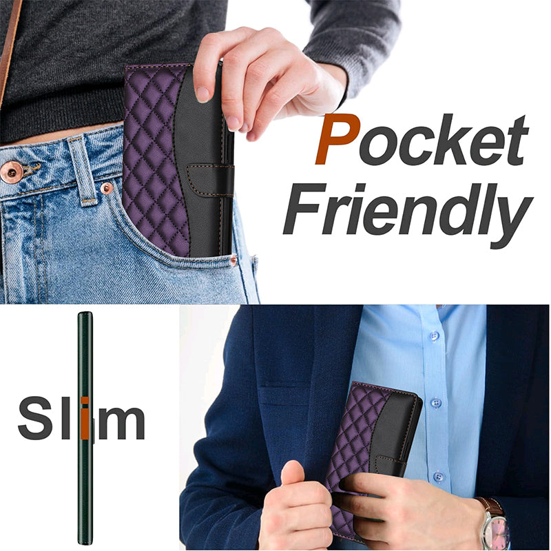 Luxury Quakeproof Flip Leather Wallet iPhone Case Premium  Protection, Card Slot, Magnetic Closure, Stylish Design for iPhone