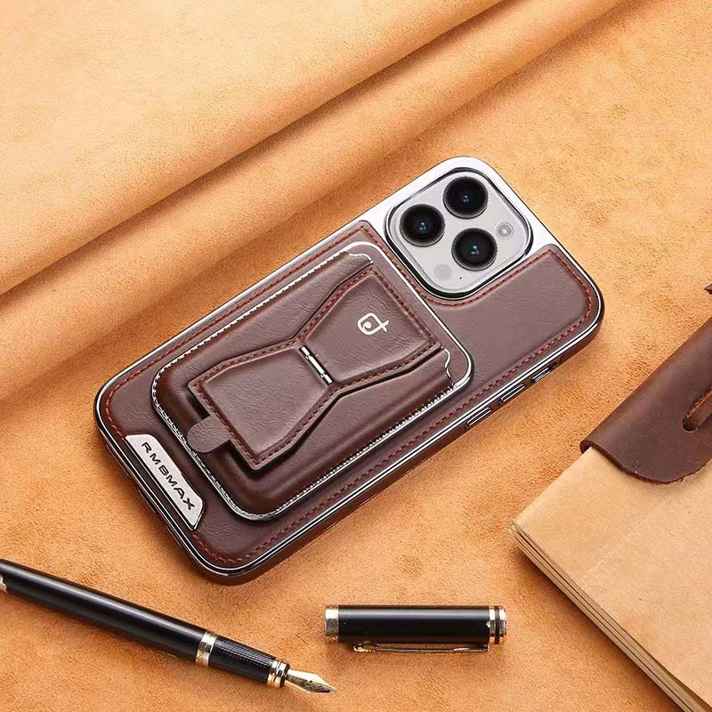 Luxuriöse iPhone-Hülle aus Leder im Brieftaschenformat mit Standfunktion – Kartenhalter, erstklassiger Schutz, robuste Klapphülle und stilvolles Design für iPhone-Modelle