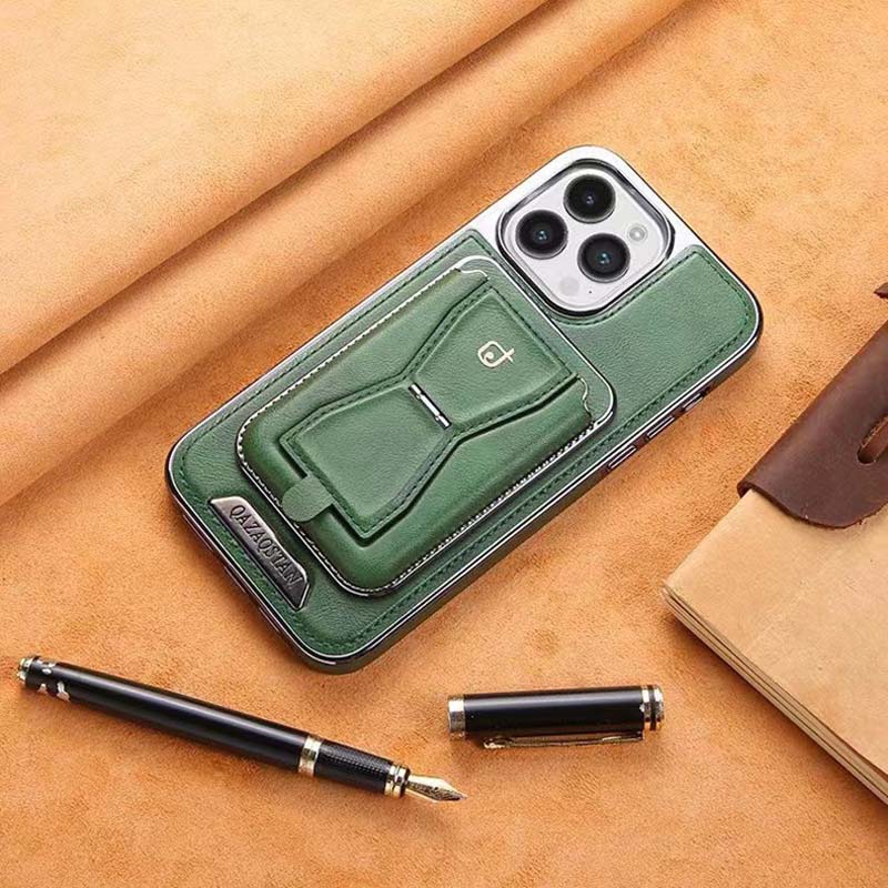 Luxuriöse iPhone-Hülle aus Leder im Brieftaschenformat mit Standfunktion – Kartenhalter, erstklassiger Schutz, robuste Klapphülle und stilvolles Design für iPhone-Modelle