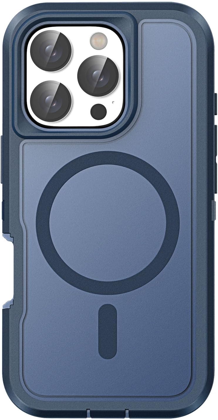 Robuste, stoßfeste iPhone-Hülle – Robuste Schutzhülle mit Ständer, kratzfest, Rundumschutz für iPhone-Modelle