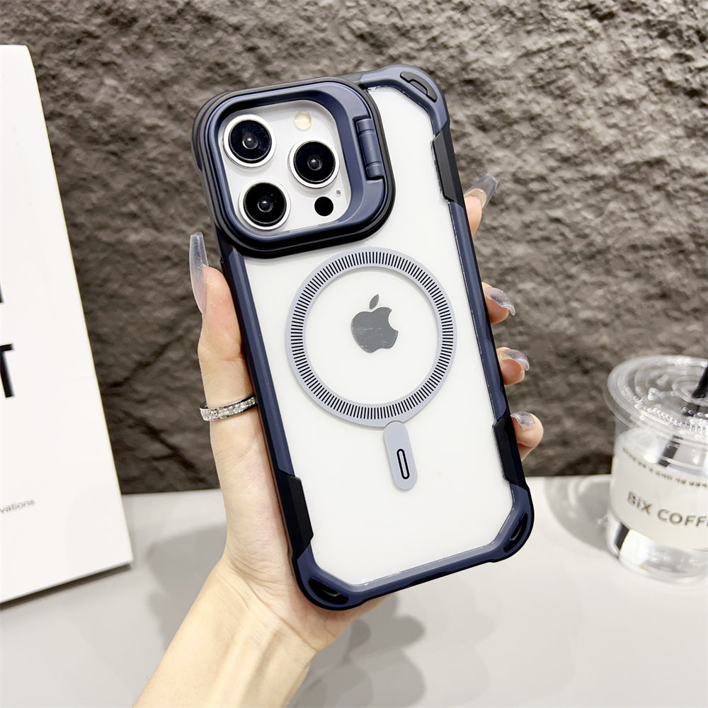 Luxury Armor iPhone Case- Transparent MagSafe Cover, Wireless Charging Compatible Durable & Protective Design Case for iPhone