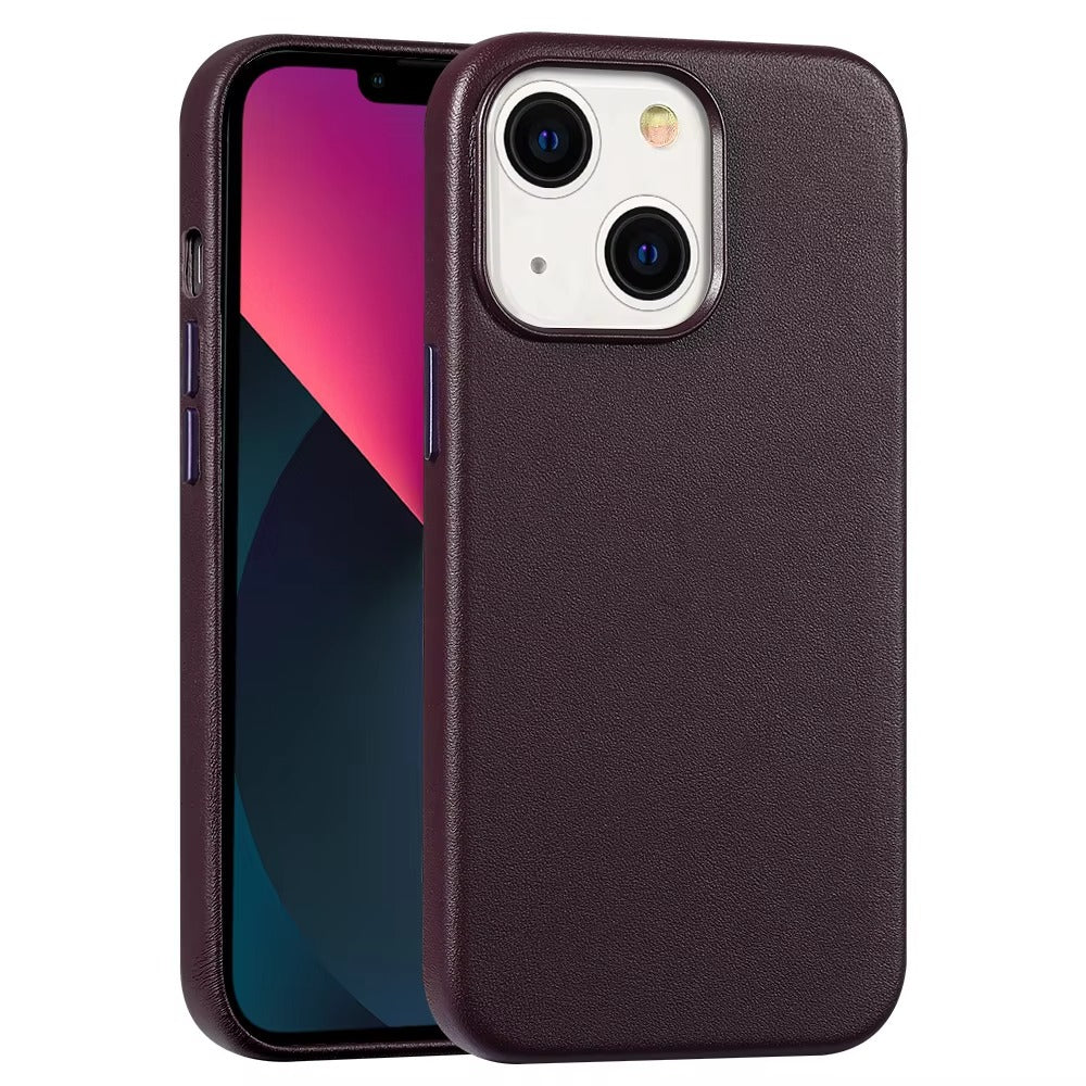 Premium Genuine Leather iPhone Case – 360° Full Protection, Luxury Armor Shell, Stylish & Durable Back Cover Case for iPhone